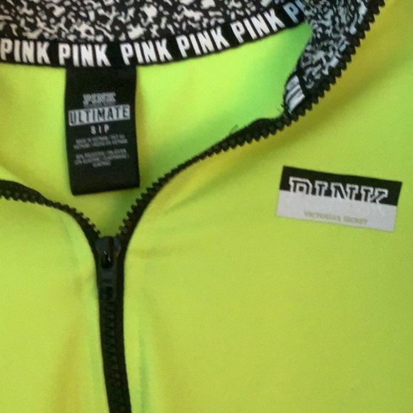 Pink half zip pullover workout tops S - Picture 2 of 7